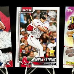 ROMAN ANTHONY  2026 Topps Series 1 Boston Red Sox Phenom Rookie Cards
