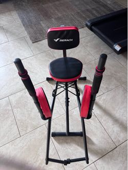 Hip Abductor Machine, Adjustable Glute Trainer & Upper Back Exercise