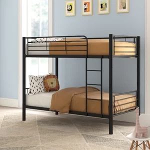 Metal bunk bed set w/ mattress
