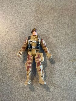 3-3/4" Tan Camo Military Action Figure Chap Mei Movable Head Arms Legs
