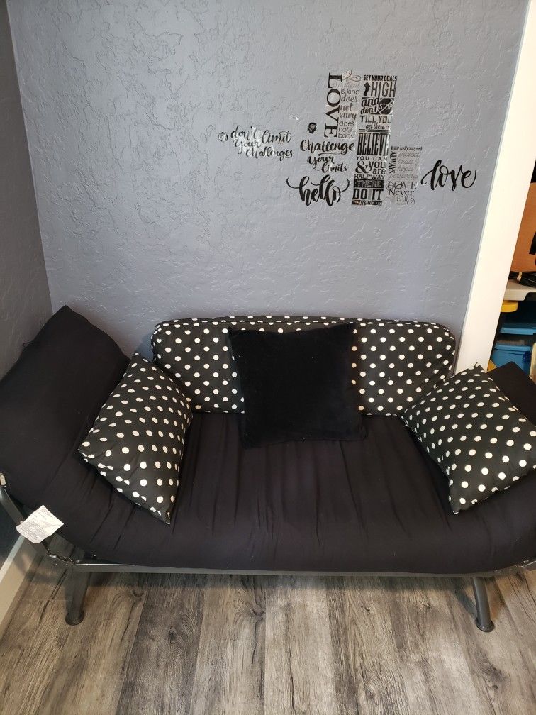 60" Everett Twin Futon Wide Back