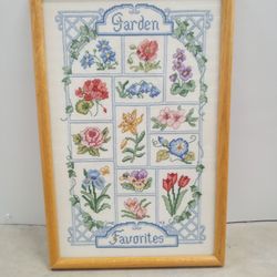 Garden Favorites Crossstitch Picture 
