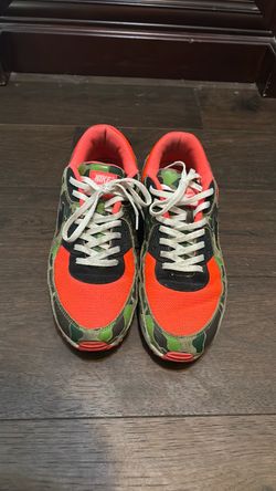 Size 15 air maxes, duck camo