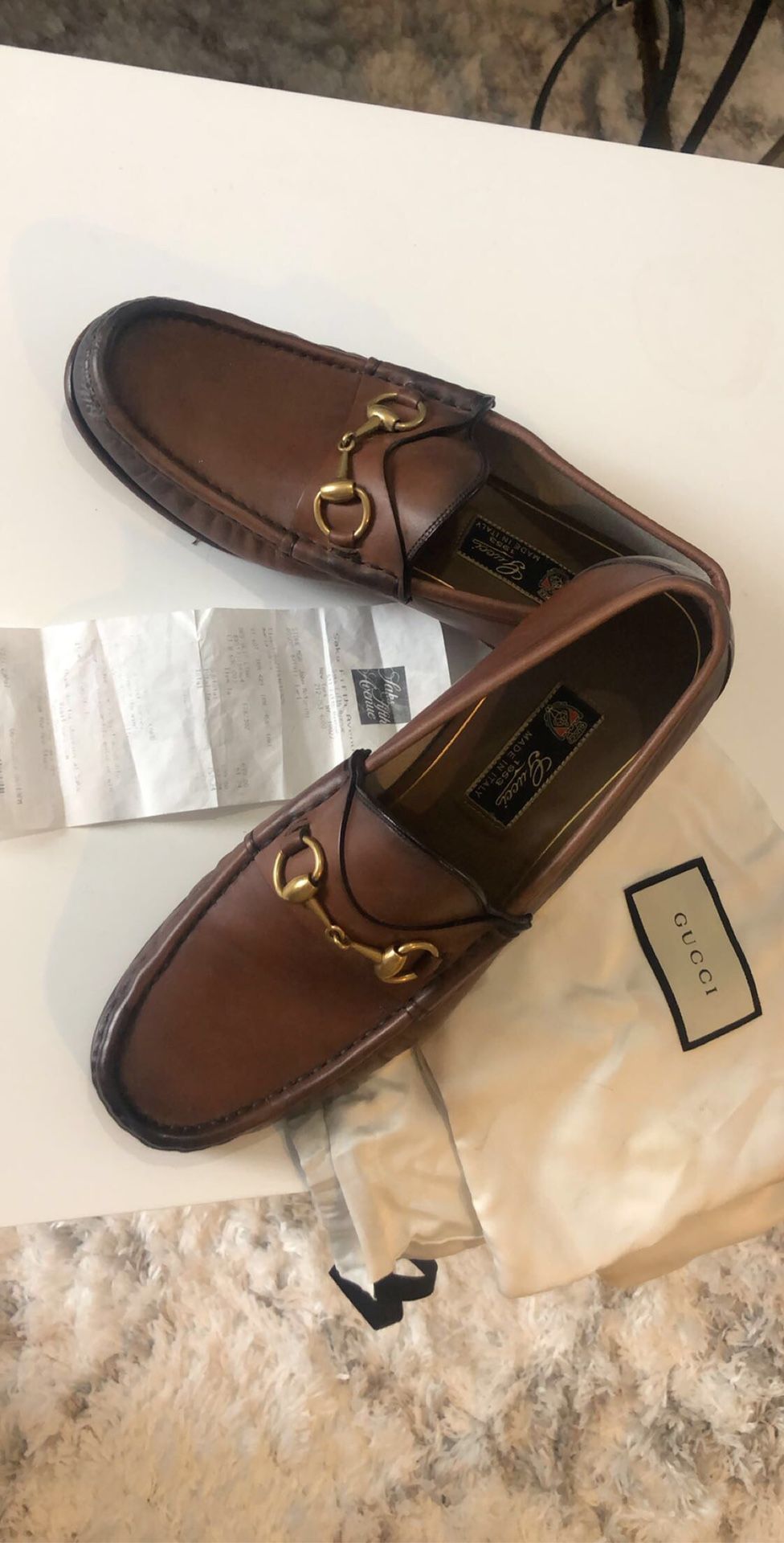 GUCCI 1953 Horsebit Leather Loafer. Men. Size 9