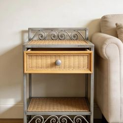 Pier 1 Wicker Nightstand