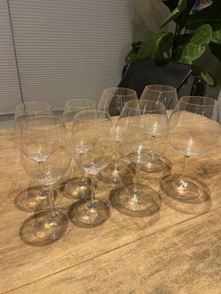 8 Riedel Wine Glasses