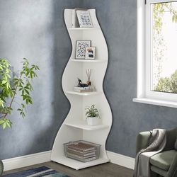 White corner shelf J0276