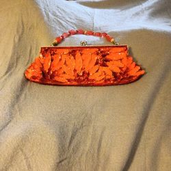 Small Pink And Red Purse