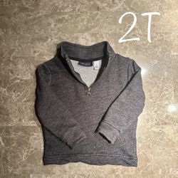 2T Clothing | Boys Navy Fleece Pullover