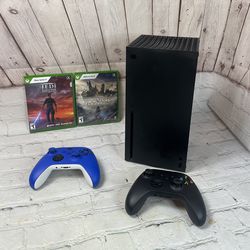 Microsoft Xbox Series X 1TB Game Console Black W/ 2 Controller and 2 Games  
