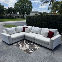 Light Beige Ashley Furniture Sectional Sofa (Delivery Available)