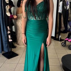 Emerald Green prom Dress 