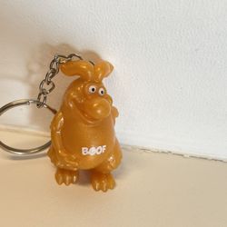 Yowie World Orange Glitter Boof Babies Collection Legendary Guardian Figurine key chain 