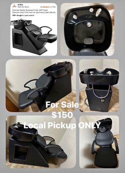 Shampoo Bowl w/attached chair
