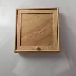 Unfinished Wood Jewelry Box