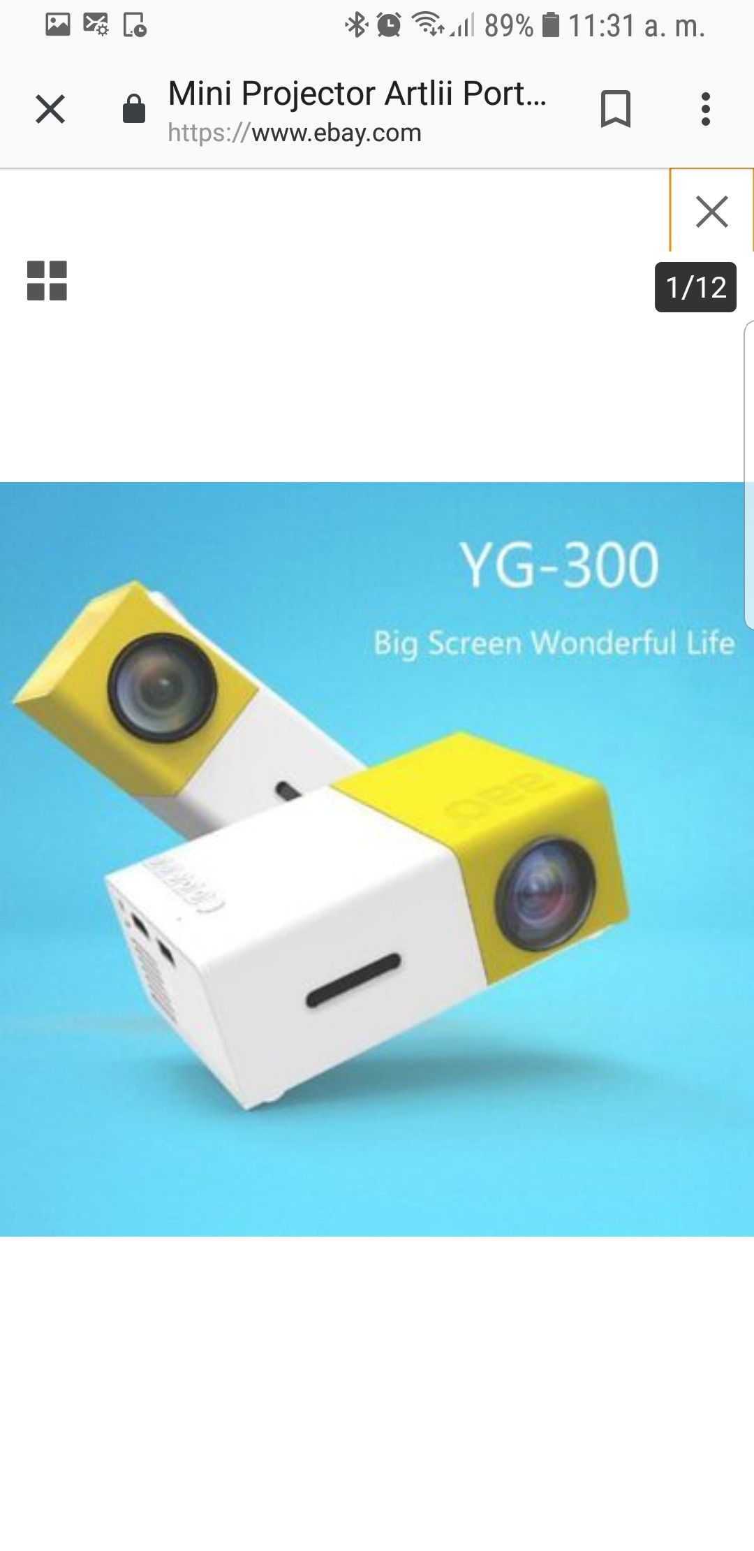 Mini proyector portátil nuevo.
