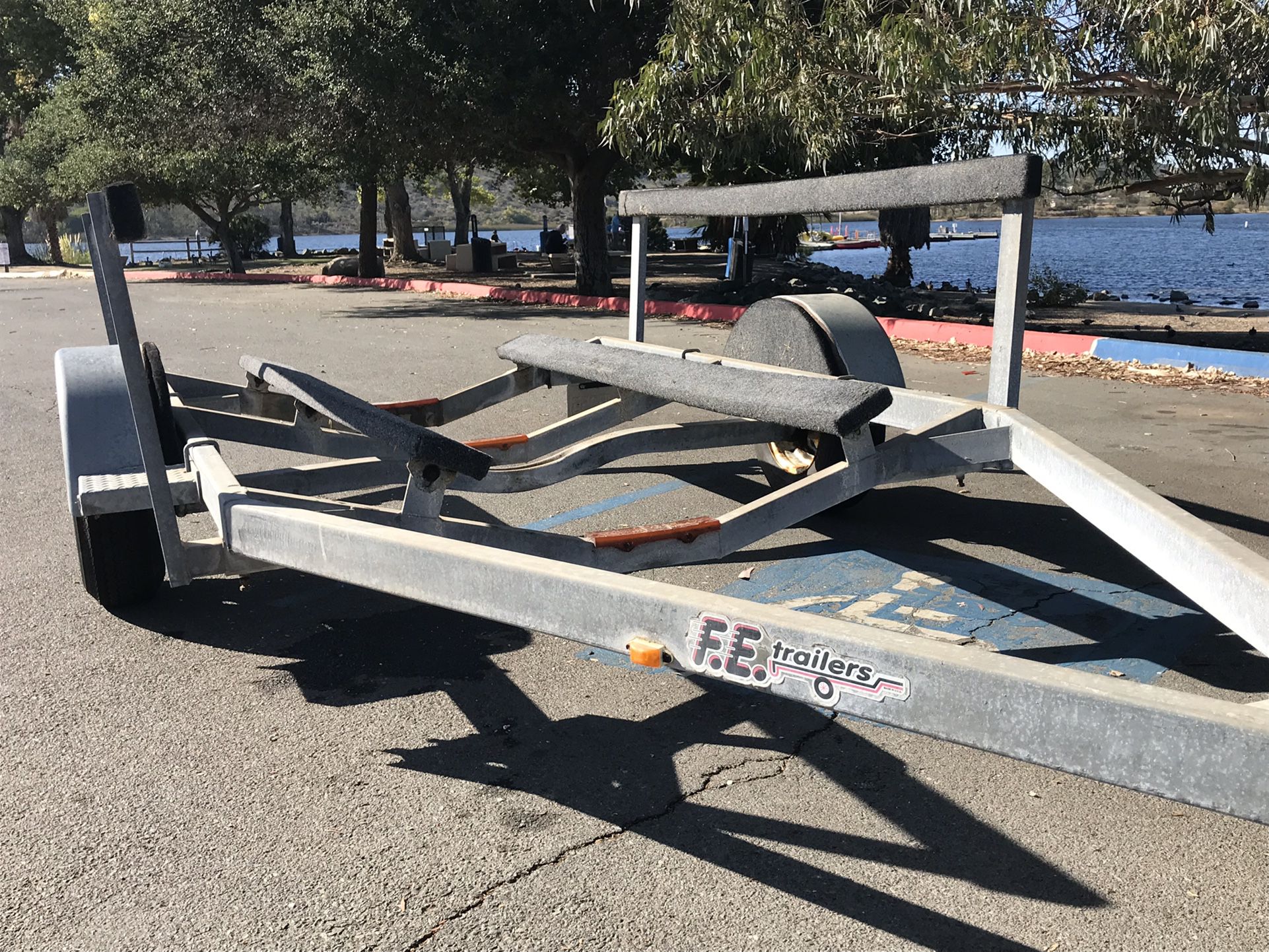 FE Galvanized Boat Trailer For 14’-18’ Boat Clean Nice