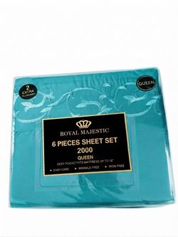 Royal Majestic 6-Piece Queen Sheet Set