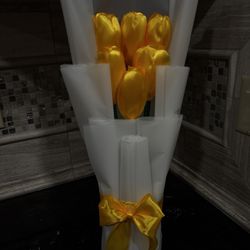 6 ct ribbon tulips
