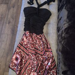 Red & Black Salsa Dress Medium