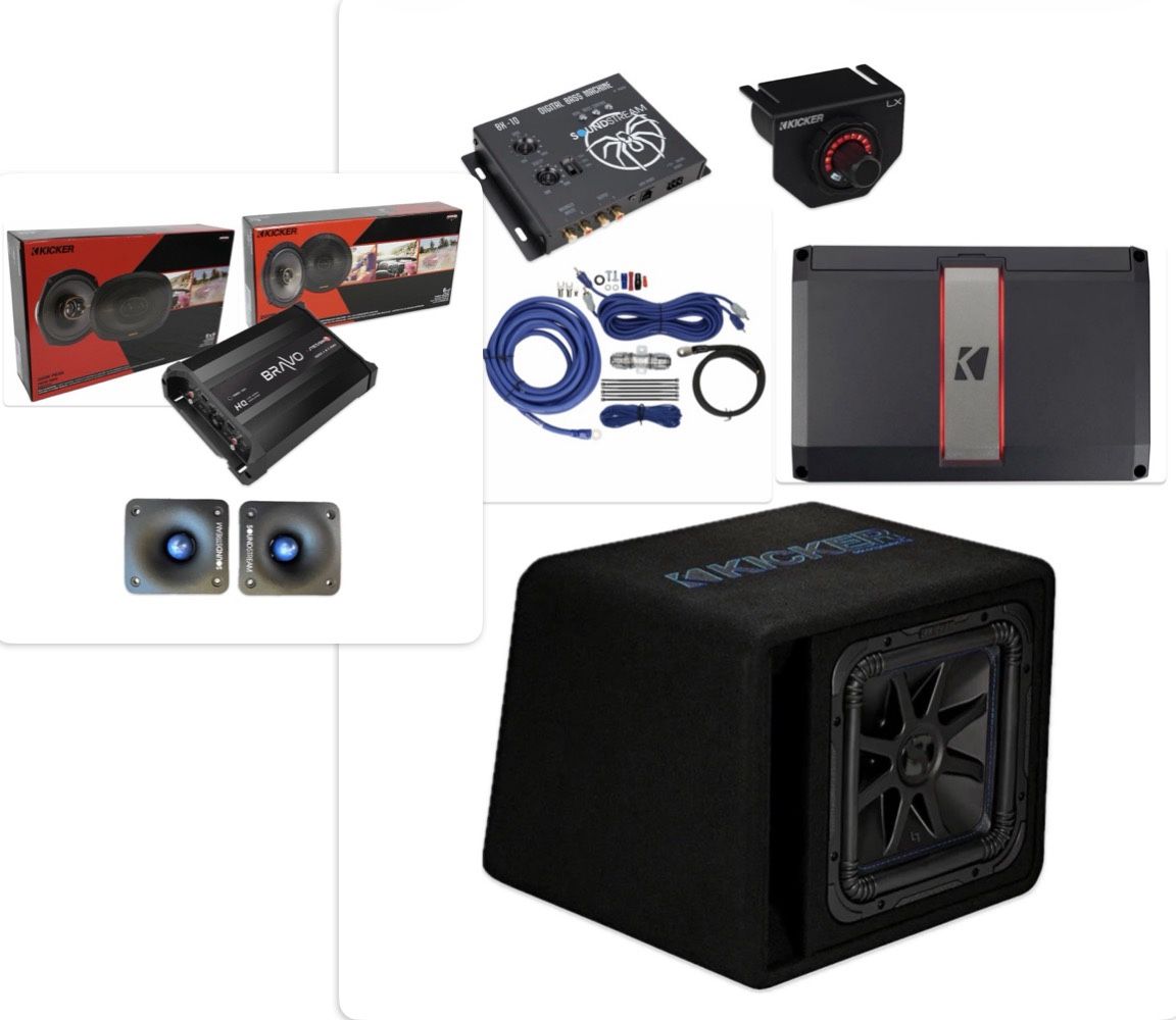NEW BASS AND VOICE PACKAGE INSTALLED KICKER AUDIO