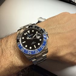 Mechanical Watch GMT Batman Parnis