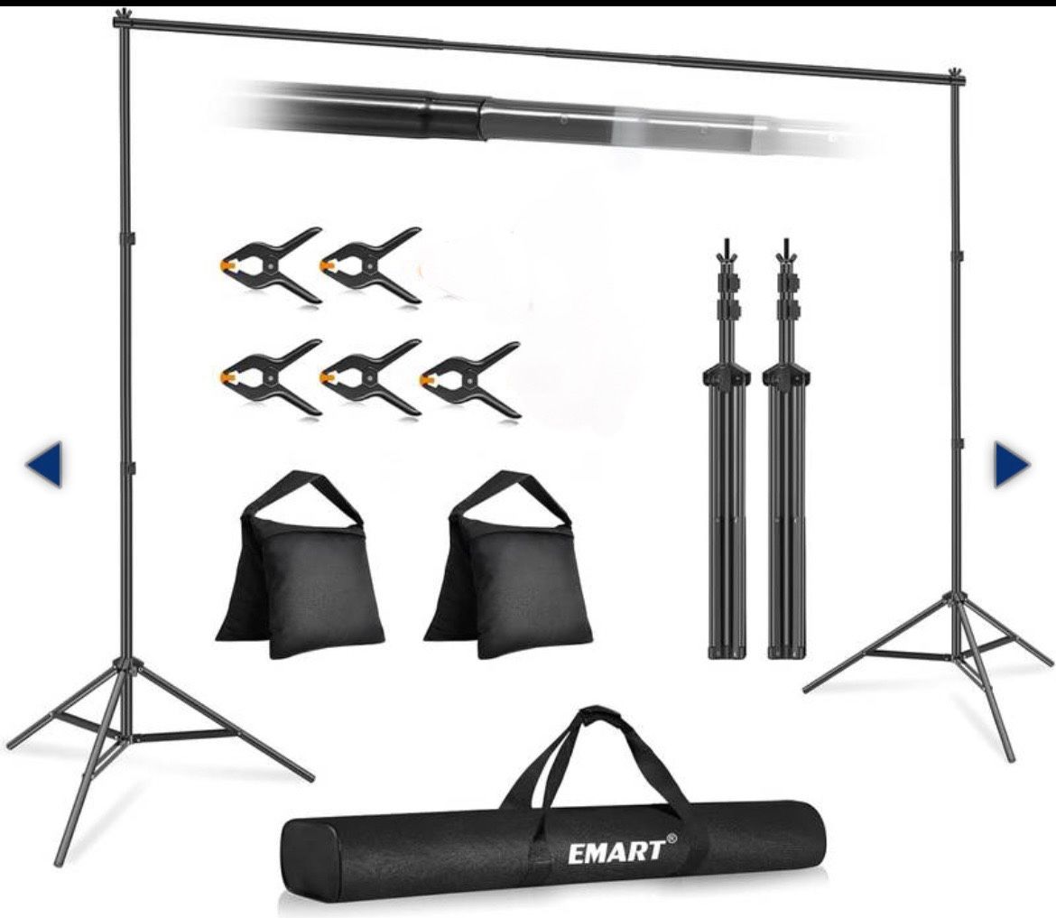 Backdrop Stand - Black, 10'x7'