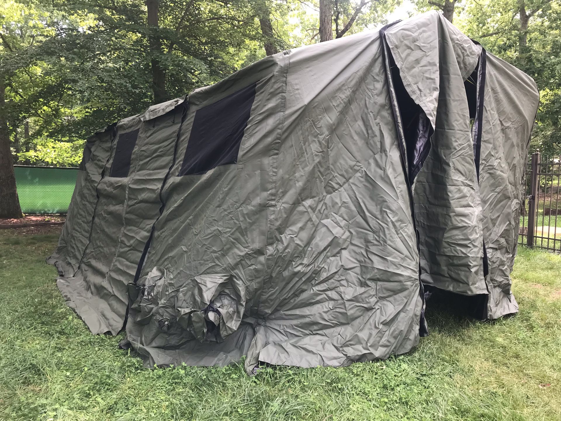 Military HDT Base-X Model 205 Expedition Shelter Tent & Liner Set Olive New.