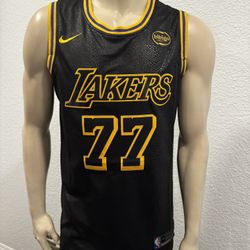 Luka Doncic  # 77 Los Angeles Lakers  Black Jersey