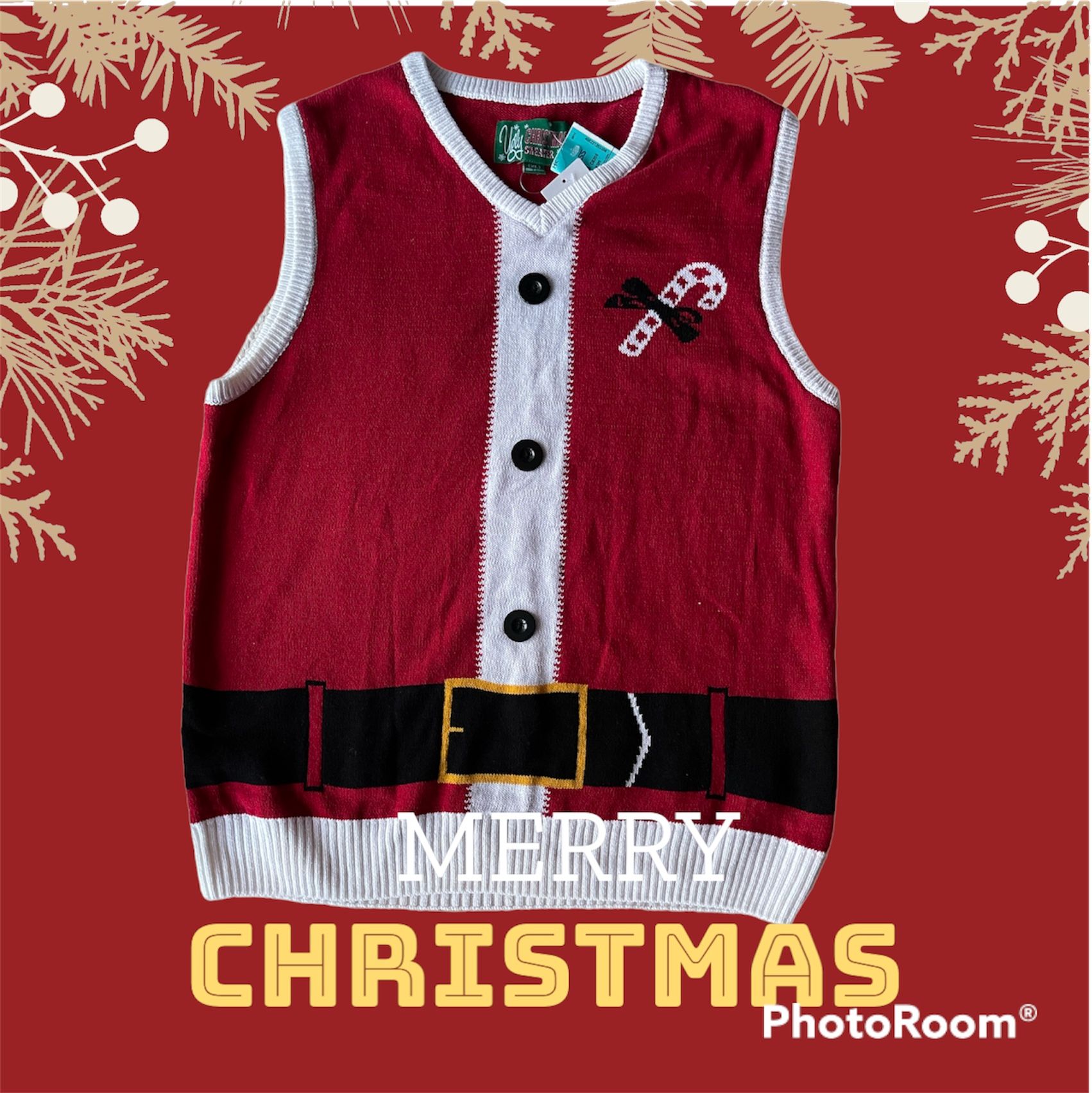 Ugly Christmas Sweater Vest-xl
