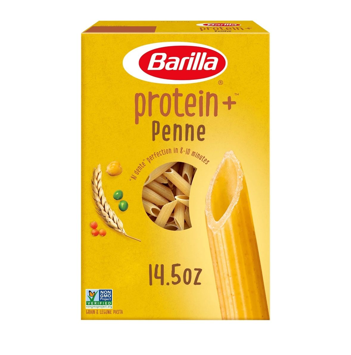 Barilla Protein+ Penne Pasta, Plant Based Pasta, 14.5oz