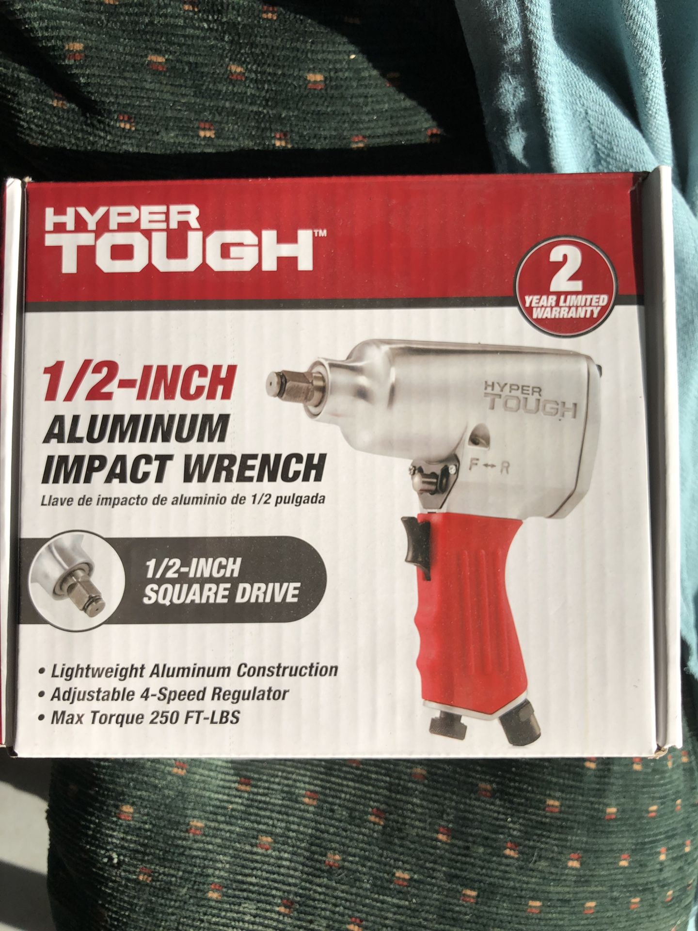 hyper tough 1/2” aluminum impact Wrench