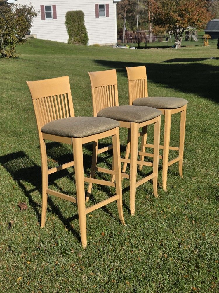 Wood bar height stools 3 for $50