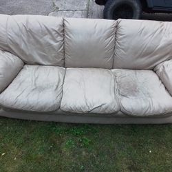 FREE Leather Couch and Love Seat
