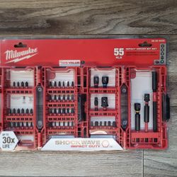 Milwaukee (contact info removed)8 Driver Bit Set - (Pack of 55) (BRAND NEW FACTORY SEALED)