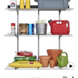 2 Rubbermaid FastTrack 48” x 16” 3-Shelf Garage Wall Storage Kits