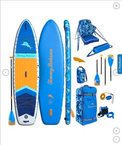 🆕️ 2-in-1 Inflatable SUP-Kayak large 11'6 Tommy Bahama Marlin SUP-YAK Home / Sports & Fitness / Water Sports / Paddle Boards, Surfboards & Kayaks / P