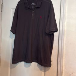 Men’s Dark Grey Pima Cotton Polo Shirt. XXL