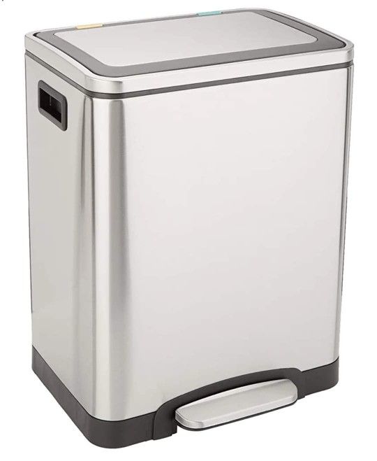30L Stainless Steel Trash Can 