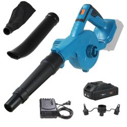 NEWONE Small Leaf Blower Cordless Mini Hand Electric Leaf Blower/Leaf Vacuum, 20V 2 Speed Lightweight Sweeper Vacuum with 1 Battery and Charger, Porta
