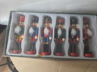 Wooden Nutcracker Ornament Set