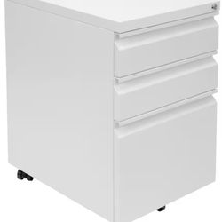 Metal 15.3 in. W Under Desk Pedestal File Cabinet with Wheels, Rolling Storage 