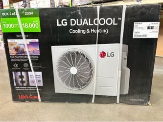 LG DUALCOOL 18,000 BTU Mini Split AC & Heat Pump – New in Box – 1,000 Sq. Ft.
