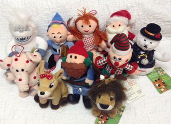 Rudolph the Red Nosed Reindeer Island of Misfit plush set of 10