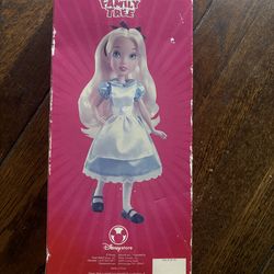 Alice in wonderland Disney  doll 10 inches new in box