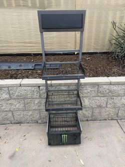 Display rack Monster energy stickers