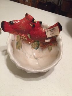 Red bird bowl