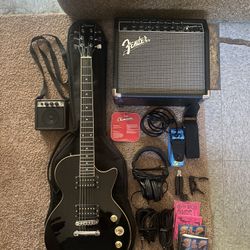 Les Paul Guitar With Amp & Accessories 