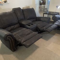 Sofa And Loveseat With Recliners