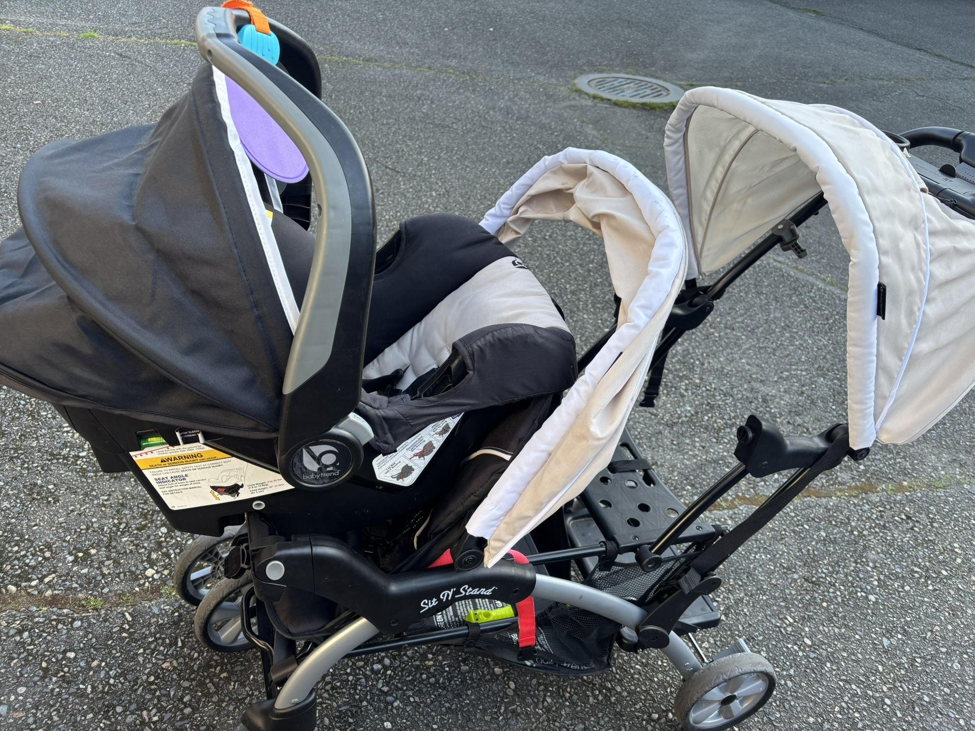 Infant Car Seat And Double Stroller